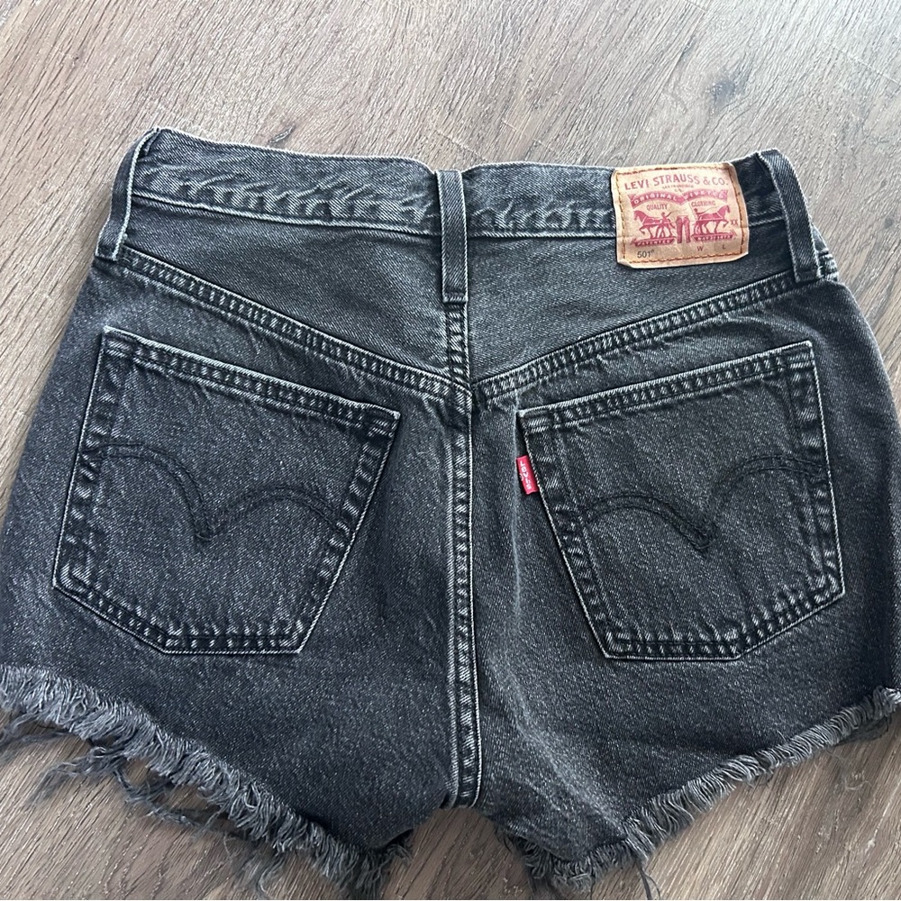 Levi's Women's Dark Gray Jean Shorts